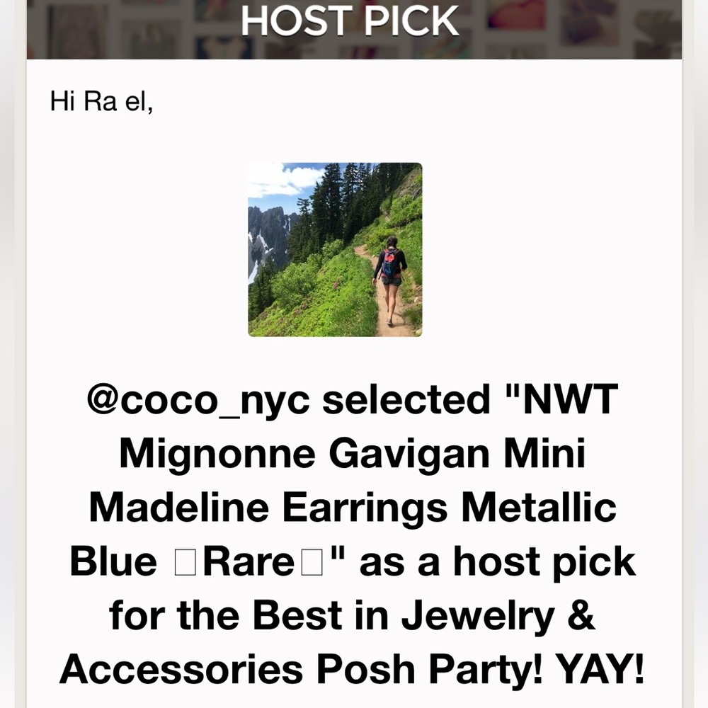 πΊπHPππΊ NWT Mignonne Gavigan Mini Madeline Earrings Metallic Blue - Picture 16 of 16